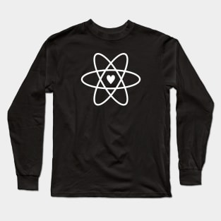 Atomic Symbol + Heart Long Sleeve T-Shirt